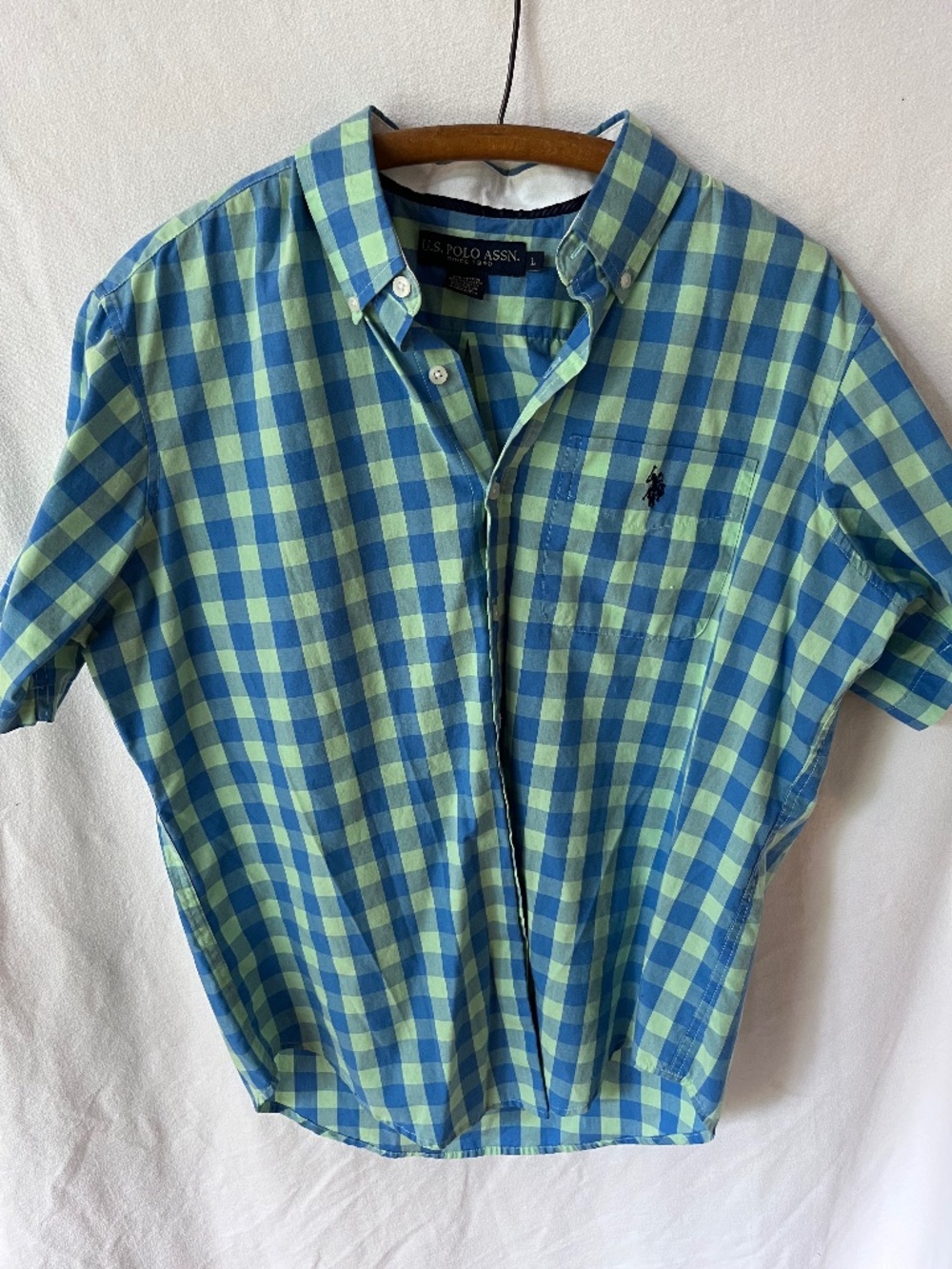 Mens short sleeve button up
